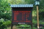 負氧離子濃度監測系統，大屏幕顯示數據